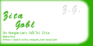 zita gobl business card